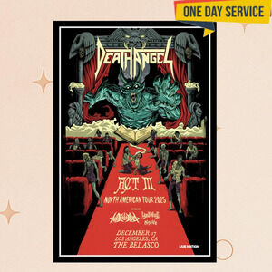 Death Angel December 17 2025 The Belasco Los Angeles Ca Poster
